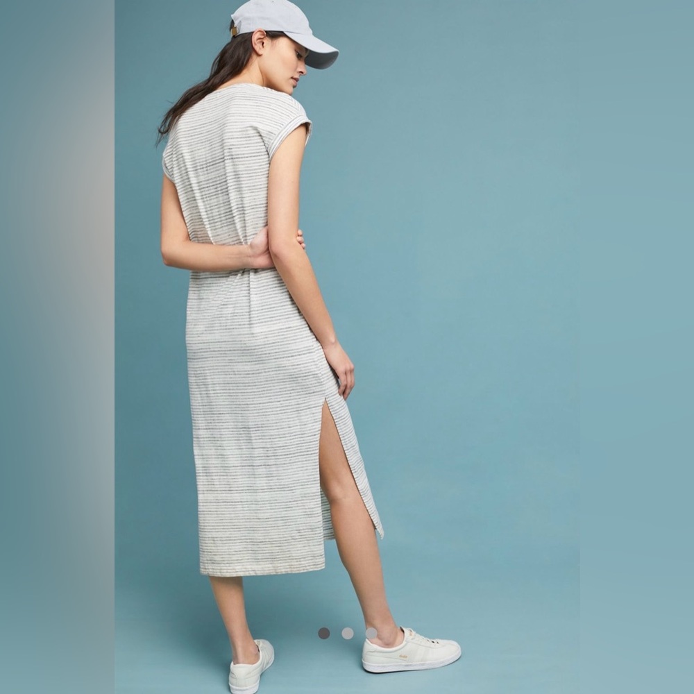Anthropologie cloth & stone Riley striped maxi dress size large
